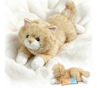 RLOMUTE Weighted Stuffed Animals Cat Teddy, Heatable Coolable, 4.4lb, 50cm | Weighted Teddy Plushie Cat, Microwaveable Inner Pad, Hugging Pillow for Comfort, Super Soft Large Cuddly Toy for Kids Adults