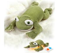 RLOMUTE Weighted Stuffed Animals Frog Plush, Heatable Coolable, 4.4lb, 50cm | Weighted Teddy Plushie Frog, Microwaveable Inner Pad, Hugging Pillow for Comfort, Super Soft Large Cuddly Toy for Kids Adults