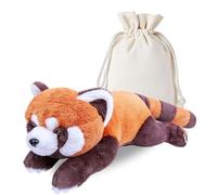 RLOMUTE Weighted Stuffed Animals Red Panda, Heatable Coolable, 4.4lb, 50cm | Weighted Teddy Plushie Red Panda, Microwaveable Inner Pad, Hugging Pillow for Comfort, Soft Large Cuddly Toy for Kids Adults