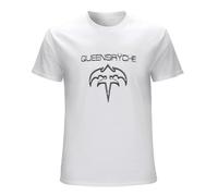 RLPPBMD Queensrÿche Logo V2 T Shirt White Natural Heavy Metal White L