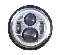 RLQYBIUKT Headlamp For Davidsion For Softail For Slim Fat Boy | Motorcycle 7inch LED Headlight 7"H4 DRL Halo Ring Amber Turn Signal Headlamp For Davidsion For Softail For Slim Fat Boy