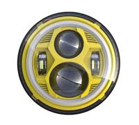 RLQYBIUKT Headlamp Moto 7" Inch H4 LED Headlight Round For | Moto 7" Inch H4 LED Headlight Round For Monster 1000 600 For Halo Ring For Amver JK TJ For Touring Lada 4x4 For Niva