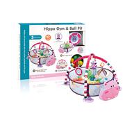 RLS 3 In 1 Foldable Hippo Baby Play Mat with storage for Balls