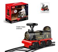 RLS Kids Train 6V Electric Ride On With 16 Pieces Tracks Lights Sounds