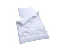 RLS MAHAM Baby Cot Bed Duvet and Pillow Set (120 x 90 cm) Moon and Cloud Design | Soft & Breathable Baby Quilt Set (120 x90 cm)
