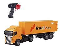 RLS Remote Controlled 50CM 4CH 8 Wheels Headstock Removable RC container Cargo Truck Toy for Boys and Girls