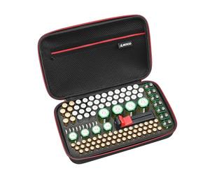 RLSOCO Battery Organizer Case- Hard Storage Box Bag Holder - Holds 120+ Batteries AA AAA C D 9V BT-168 (Batteries & Battery Tester are Not included)