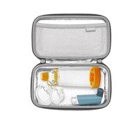 RLSOCO Carrying Case for Asthma Inhaler for Kids and Adults, Inhaler Spacer Travel Case for Device, Mask and Other Accessories - Red (Case Only)