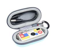 RLSOCO Carrying Case for Kodak CHARMERA Keychain Digital Camera - Travel Case with Carabiner | Shockproof, Dustproof, Water-Resistant (Case Only) - Cyan