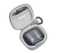 RLSOCO Carrying Case for Samsung Galaxy Buds4 Wireless Bluetooth Earbuds (Case Only),Travel Case Cover Shockproof, Dustproof, Water-Resistant | Compact Design with sturdy carabiner (Grey)