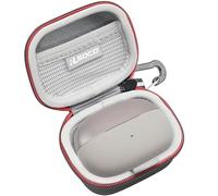 RLSOCO Carrying Case for SHOKZ OpenDots 2/OpenDots ONE/Air Earbuds -Black | Protective Hard Case Cover for Wireless Headphones & Cables, Dustproof,Shockproof Storage Carry Bag with Carabiner(Case Only)