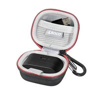 RLSOCO Carrying Case for Sony WF-1000XM6 Wireless Earbuds | Hard Shell for WF-1000xm6 Wireless Earbuds and Charging Case | Protective Case with Carabiner,Drop-Proof,Water-Resistant - Black