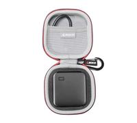 RLSOCO Carrying Case for WD Elements SE Portable SSD 1TB/2TB (Case Only) | Travel Case for Portable External SSD & Cables, Shockproof Storage Carry Bag with Metal Carabiner & Protective Foam