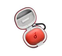 RLSOCO Case for Anker soundcore P20i/Life P3 Wireless Earbuds (Case Only) | Hard Travel Case Fits Soundcore P20i Noise Cancelling Bluetooth Earbuds, Portable Shell Cover with Carabiner-Black