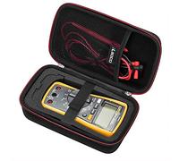 RLSOCO Case for Fluke Multimeter 15B+/17B+/117/107/106/115/116/113/178/179 | Hard Shell Carry Case for Fluke Universal Digital Multimeter, Anti-Scratch Storage Travel Bag with YKK Zipper-Red (Case Only)
