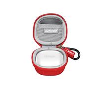RLSOCO Case for Samsung Galaxy Buds Core/Galaxy Buds FE/Buds 2 Pro Earbuds | Protective Carry Case Cover for Galaxy Buds Core FE/Buds 2 Pro/2 Wireless Bluetooth Headphone with Carabiner-Red(Case Only)