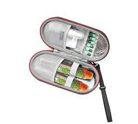 RLSOCO EpiPen Carrying Case,Travel Medicine Kit for 2 Epi Pens,Auvi-Q, Anti-Histamine, Allergy Medicine Essentials, Inhaler Asthma Relief/Insulin Pen Travel Organizer (Case Only) - Black