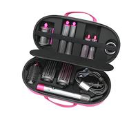 RLSOCO Hard Case for Dyson Airwrap Multi-Styler and Dryer Complete & Complete Long HS05,HS01,HS08 - Fits for 4Pcs Long Barrels or Short Barrels (Case only,Hair Styler is not Included) - Pink