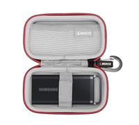 RLSOCO Hard Case for WD My Passport SSD & for Samsung T5 EVO Portable SSD | Hard Carry Case for WD My Passport External SSD & Samsung Portable SSD 500GB/1TB/2TB/4TB,Protective Storage Bag (Case Only)