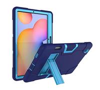 RLTech Case for Samsung Galaxy Tab S6 Lite, Built With Kickstand Heavy Duty Three Layer Armor Shockproof Rugged Protective Case for Samsung Galaxy Tab S6 Lite 10.4 P615/P610, Blue