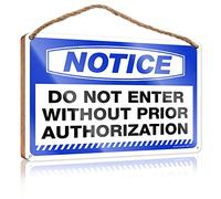 RLVH Funny Desk Signs Notice Do Not Enter Without Prior Authorization Wooden Sign Outdoor Fall Decorations Sign Wood Of I Saw That F(20X30CM)