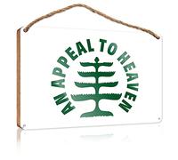 RLVH Funny Wooden Signs An Appeal To Heaven Wooden Sign Boys Room Decor Farm House Decorations(15X28CM)
