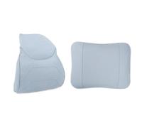 RLVYTA Car Neck Pillows Fit For BYD Seal EV 2022 2023 Car Seat Neck Pillow Soft Leather Lumbar Support Car Headrest Neck Rest Cushion(Blue 2pcs)