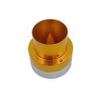 RLVYTA Car Speaker Tweeters 2 Inch 58mm 120W 4 Ohm Golden/Black Aluminum Horn Tweeter Speaker Car Audio Hifi System KTV Box Treble Parts(Gold tweeter)