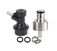 RLVYTA home brew equipment 5/16" Barb & Ball Lock Disconnect Type CO2 Coupling To Beer Juice Keg Fitting Beer Production Accessory(Cap with liquid)