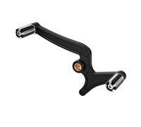 RLVYTA Metal Gear Shifter Shift Lever Motorcycle Heel/Toe Gear Shifter Shift Lever Fit for Indian Scouts Hussar Bobber/Scout Sixty 2015-2022(Black-C Type)