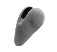 RLVYTA Speed Gear Stick Cover Fit for Porsche Gear Holder Macan Paramela 718 Cayenne 911 Modified Fur Gear Head Interior Rotary Gear Shift Knob(Grey Translucent fu)