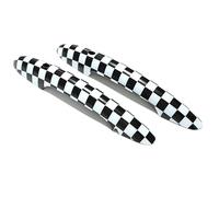 RLVYTA Support Handle Car Door Handle 2PCS in Set The Handle Cover Sticker Trim Fit for MINI Fit for Cooper S JCW F56 F57 Car-Styling Exterior Parts Accessories(H,No Hole and No Light)