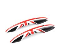 RLVYTA Support Handle Car Door Handle 2PCS/Set Door Handle Cover Sticker Trim Fit for MINI Fit for Cooper F54 F55 F56 F57 F60(Black Jack,with only Light)
