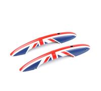 RLVYTA Support Handle Car Door Handle 2PCS/Set Door Handle Cover Sticker Trim Fit for MINI Fit for Cooper F54 F55 F56 F57 F60(Union Jack,No Hole and Light)