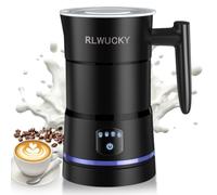 RLWUCKY Electric Milk Frother,430ml Large Milk Steamer,Hot Chocolate Maker | 4 in 1 Automatic Stainless Steel Whisk Hot and Cold Foam Maker,Milk Warmer Heater for Iced Coffee,Latte,Macchiato,Cappuccino