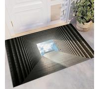 RLYXGS Illusion Optics Area Rug Visual Architecture 3D Non-Slip Rug 140x200cm, Soft Washable Carpet for Living Room Dining Room Bedroom Hallway Office Floor Door Mat Decorative Indoor Rug 3R3491