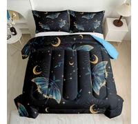 RLYXGS King Coverless Duvet Luna Moth Reversible All-Season