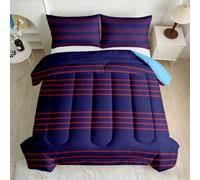 RLYXGS Single Coverless Duvet Nautical Stripe Reversible All-Season