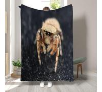 RLYXGS Spider Blanket Animal Pattern Flannel Blankets Throw Soft Fluffy Throw for Bed Couch Sofa Bedroom Travel Picnic Camping Nap Throw Blanket 50x60 inch 1R76