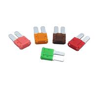 RLZQSGOT 100PCS 5A 7.5A 10A 20A 25A 30A AMP Micro 2 Long Leg Fuse 9mmx15.5mm Mini M2 Long Foot Automobile Fuse Insert(30a)