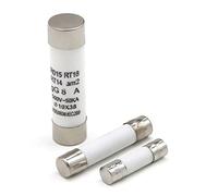 RLZQSGOT 10Pcs Ceramic Fusible 5x20mm 6x30mm 10x38mm Fast Blow Tube Fuses 250/500V 0.5 1 2 3 4 5 6 8 10 15 16 20 32A AMP Fuse(10pcs-10 X 38mm 300v,6 Years)