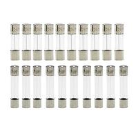 RLZQSGOT 10pcs/lot 5 * 20mm 6 * 30mm Fast Blow Glass Tube Fuses 5x20 6x30 mm 250V 0.5 1 2 3 4 5 6 8 10 15 20 25 30 A AMP Fuse(5x20mm,0.75A)