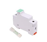 RLZQSGOT 1Set Photovoltaic Solar Fuse Holder with 10 * 38mm DC 1000V 1A 3A 5A 10A 15A 20A 25A 30A for Combiner Box(25v)