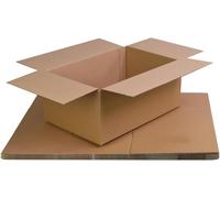RM Deep Size Single Wall Brown Cardboard Boxes 349x249x159mm Fits Small Parcel Ideal for Strong & Durable Postal Packing Mailing Storage Boxes By Red Rainbow (50)