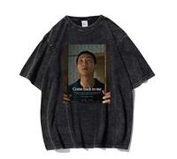 RM Right Place Wrong Person T-Shirts Nam-joon Kim Album Washed Tees Unisex Nam-joon Kim(Color:Black-9,Size:L)