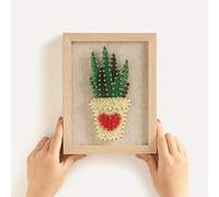 RM Studio DIY String Art Kit with All Necessary Accessories and Frame for Kids Students, Adult Crafts Kit, Home Wall Decorations Unique Gift (Aloe)