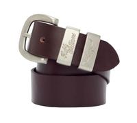 RM Williams 1 1/2" 3 Piece Solid Hide Chestnut Leather Belt