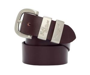 RM Williams 1 1/2" 3 Piece Solid Hide Chestnut Leather Belt