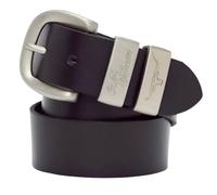 RM Williams 3 Piece 1.5 Antique Silver Work Belt - Black - 34