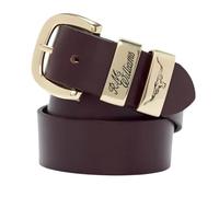 RM Williams Mens Drover Belt Chestnut/Gold 36